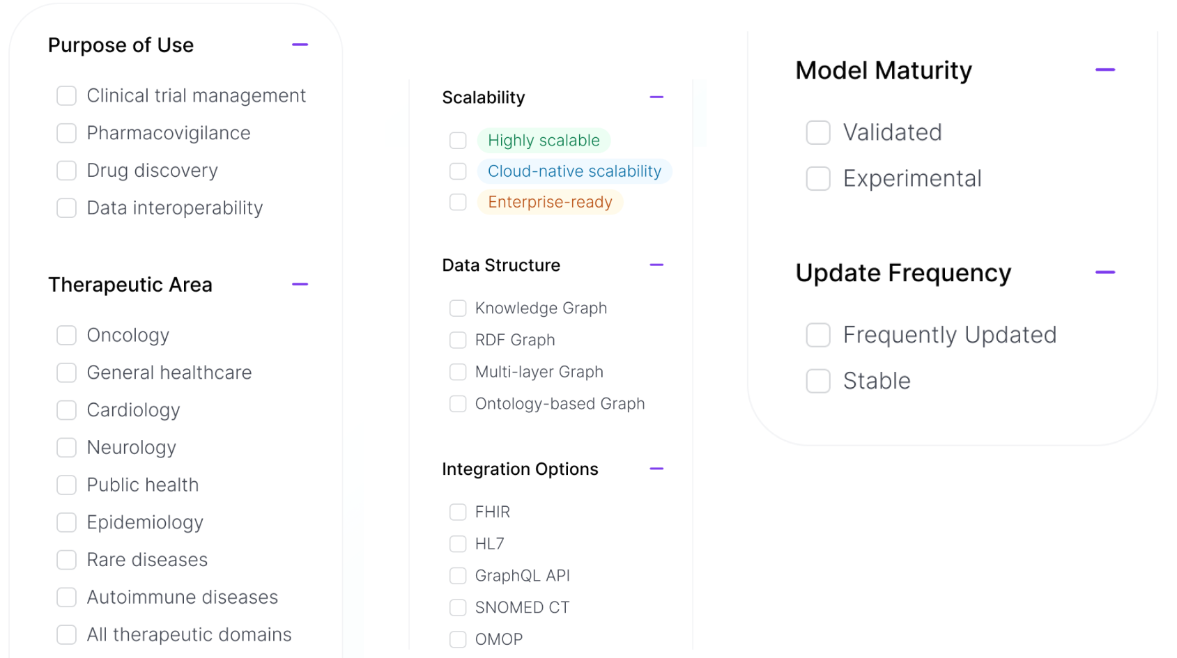 After: redesigned autosuggestions with grouping and descriptions