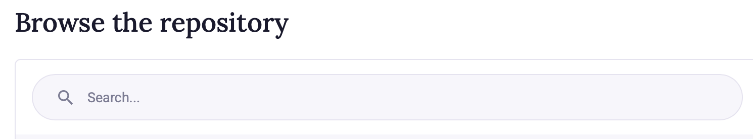 Before: original search interface